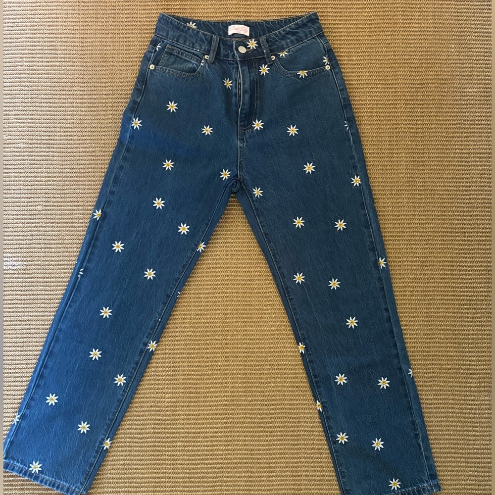 Adult daisy jeans
